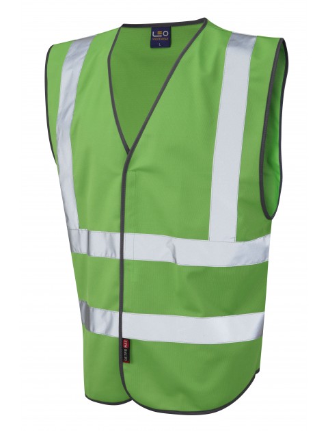 Leo Pilton Reflective Waistcoat - Emerald Green Clothing